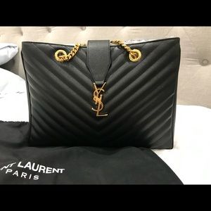 Black YSL tote